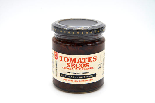 Tomates Secos con Albahaca y Perejil RECETAS DE ENTONCES x 180gr