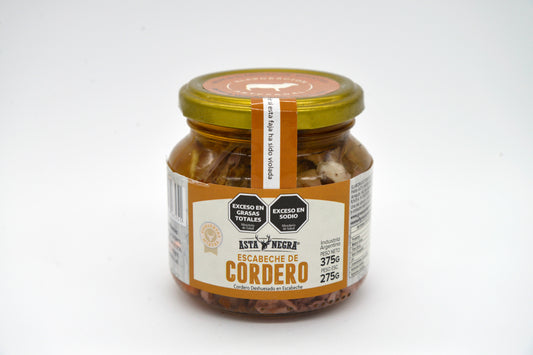 Cordero en escabeche ASTA NEGRA x 375 Cc.