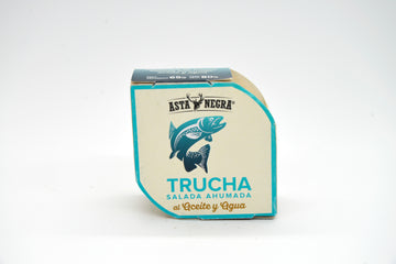 Trucha ahumada en caliente al natural ASTA NEGRA x 80 grs.