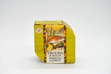 Trucha en Aceite con Pimienta y Limón GRANJAS PATAGÓNICAS x 80gr
