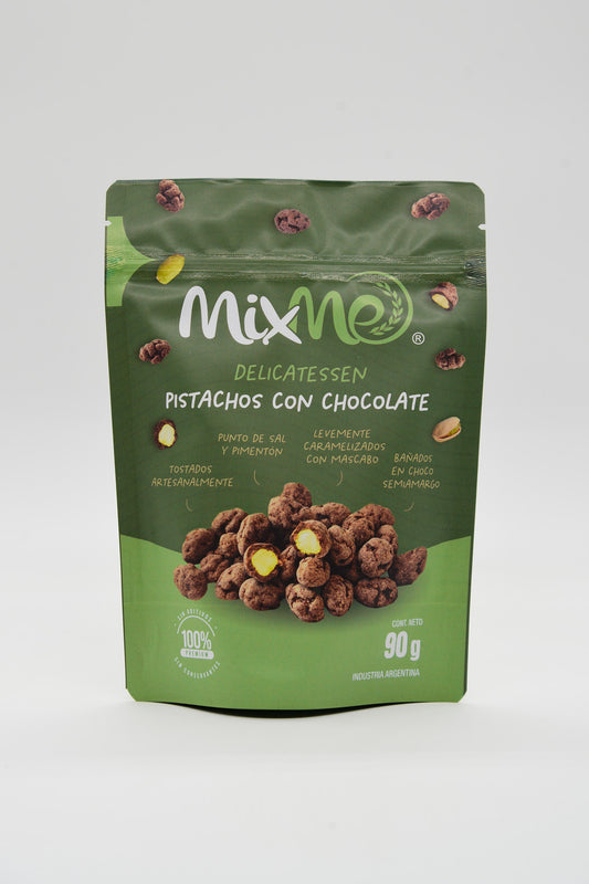 Pistachos Bañados en Chocolate MIX ME x 90 gr