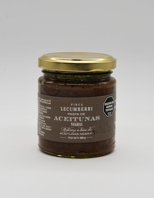 Pasta Aceitunas Negras LECUMBERRI x 200gr
