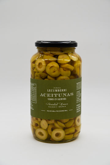 Aceitunas Verdes Rodajas LECUMBERRI x 500gr