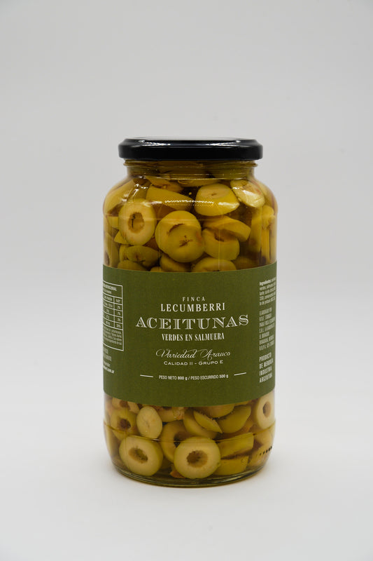 Aceitunas Verdes Rodajas LECUMBERRI x 500gr