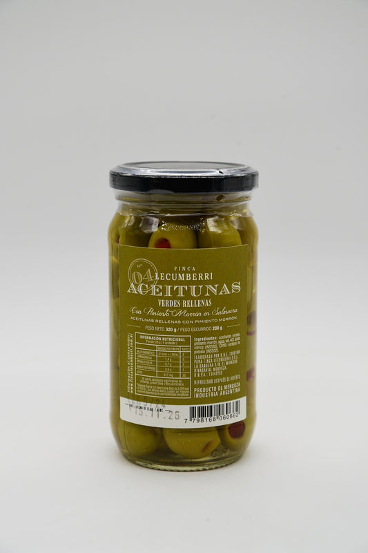Aceitunas Rellenas con Morrones LECUMBERRI x 200gr