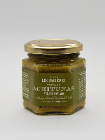 Pasta Aceitunas Verdes con Ajo LECUMBERRI x 200gr